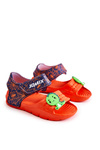 Children's light sandals with decorations Orange-Navy blue Trusty