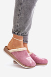 Ladies Slippers With Reindeer And Fur Inblu CT000034 Pink