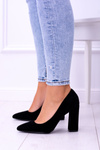 Suede Women's Black Stiletto pumps Celine