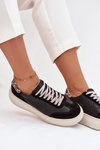 Damskie Sneakersy Platforma Panterka Czarne Zazoo N1263