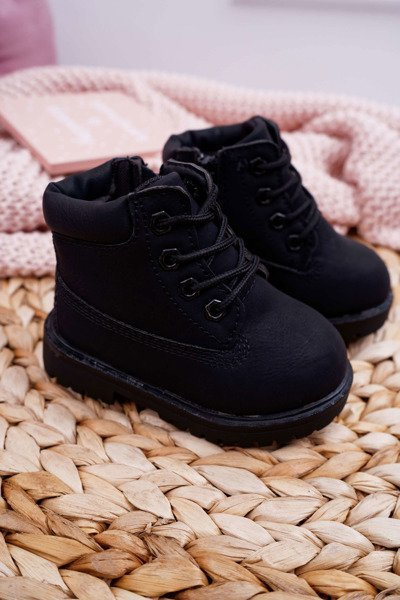 Kids Trappers Boots Black Dexter
