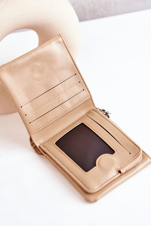 Small Wallet With Magnet Beige Damaris