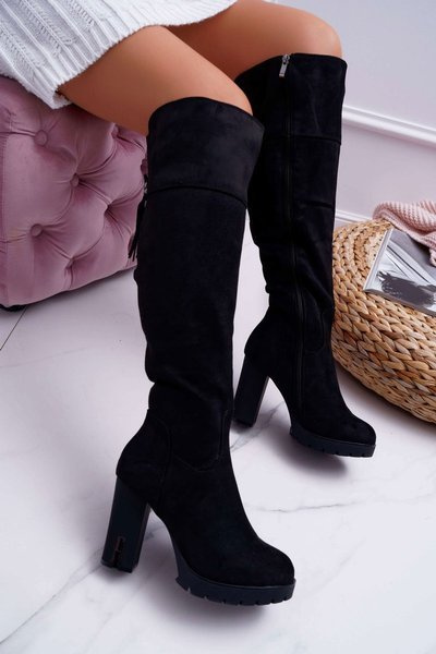 Women's Stiletto Boots Suede Warmed Velkor