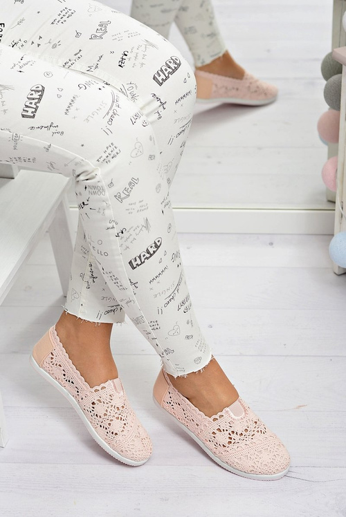 Lace Women's Ballerinas Little Sugar Powder Pink