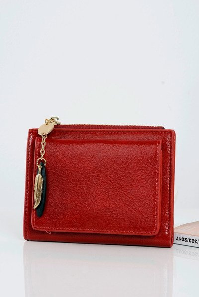 Small Women's Red Feather Purse