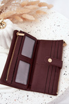 Women's Wallet Made of Eco Leather Large Bordeaux Gilessa