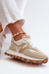 Women's Beige Sports Sneakers Kalelia