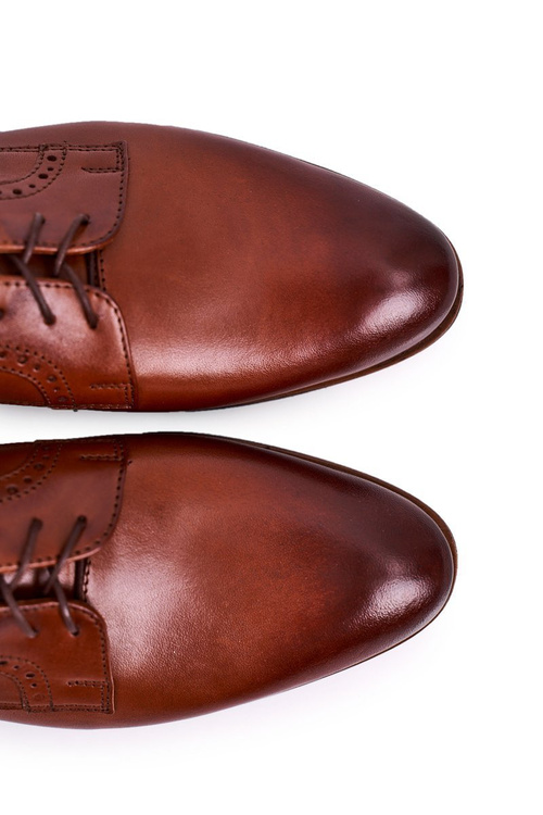 Men's Leather Moccasins With Light Sole BEDNAREK Light Brown