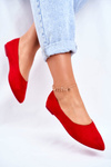 Women’s Ballerinas Eco-Suede Red Bellissima