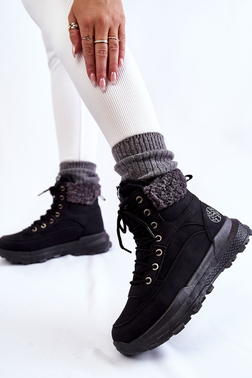 Warm Boots Trappers Lee Cooper LCJ-22-44-1362 Black