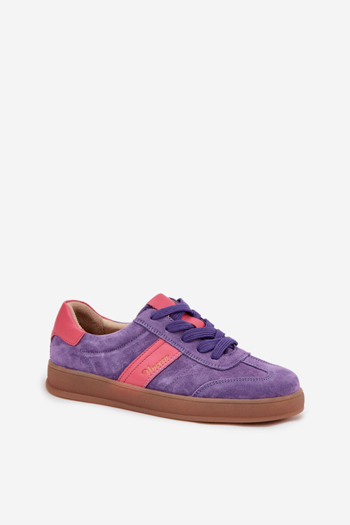 Suede Women's Sneakers Vinceza 79576 Purple