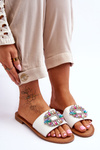 Women's Fashionable Sandals With Decoration White Halsey