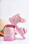 Comfortable Children's Sandals With Decoration Pink Cayo 