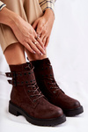Women's Suede Warm Boots Brown Silvor