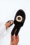 Women's Slippers With Decoration Black Cilima