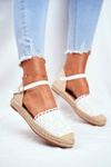 Women's Espadrilles On Platform White Vienna