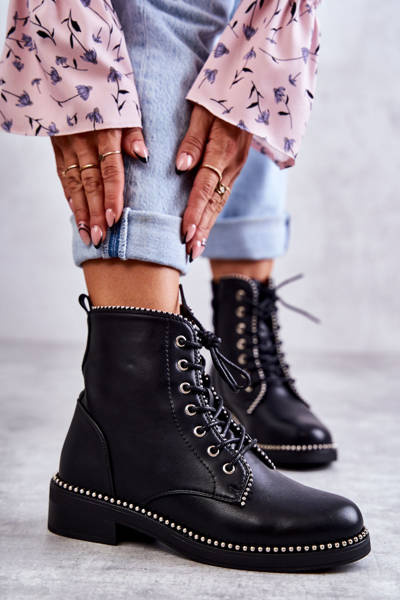 Women's Boots With Studs Black Rostill