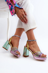 Women's Sandals with Heel D&A CR920 Multicolor
