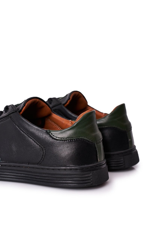 Men's Leather Shoes Trainers BEDNAREK Black