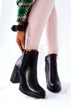 Leather Ankle Boots Black Linari