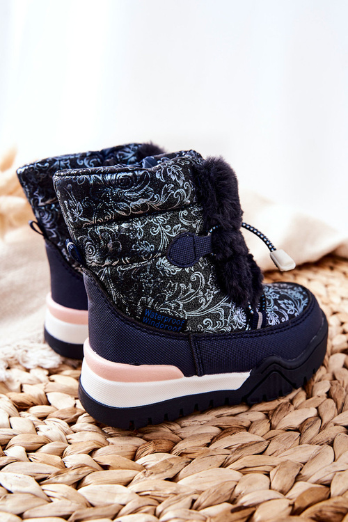 Children's Insulated Snow Boots Navy Dessa