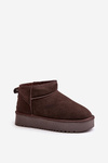 Women's Suede Snow Boots On Platform Brown Nereviana
