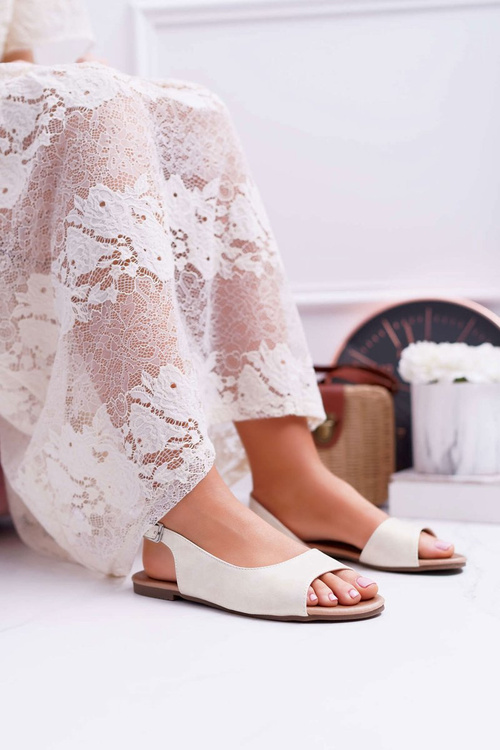 Women's Light Gold Prius Sandals