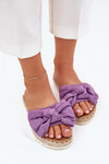 Womens Platform Sandals With Weaving And Bow Purple Alpireda