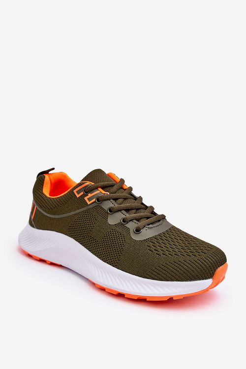 Sportowe Buty Klasyczne Męskie Sznurowane Ciemnozielone Jasper 568-7