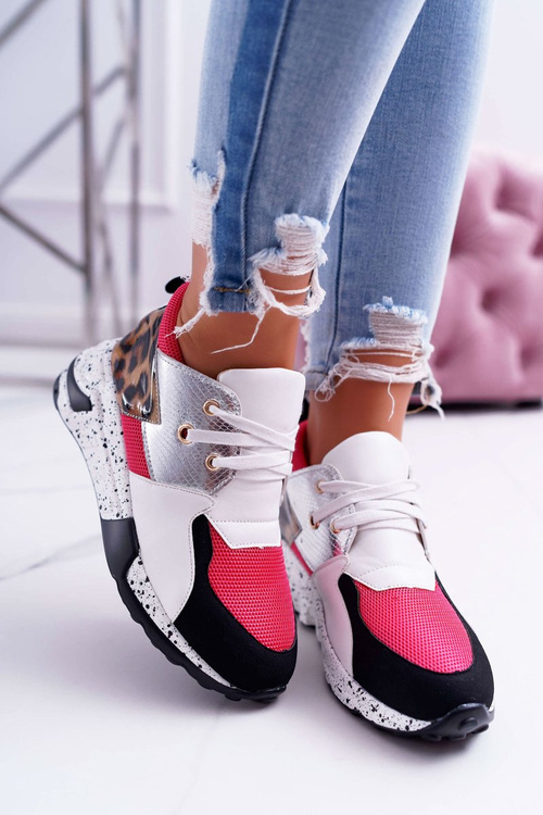 Women's Sports Lu Boo Shoes Leopard White Malibu