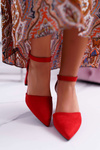 Women's Red Elegante Pointed Stiletto pumps