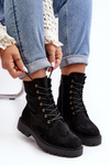 Women's Zip Up Ankle Boots Black Ninsuni