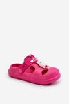 Children's Foam Sandals with Fuchsia Decoration Opleja