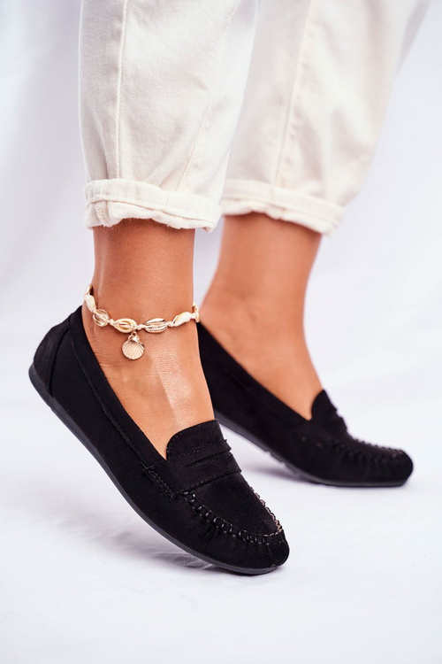 Women’s Loafers Material Black Panay