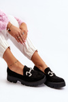 Women's Moccasins with Ornament Black Ellise