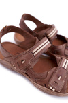 Men's Leather Sandals Brown Lop