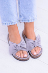Women's Grey Cork Cocard Flip Flops Wendy