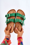 Women's Slippers Green Misandei