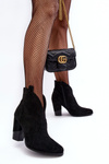 Leather Cowboy Boots On A Heel Black Tanner