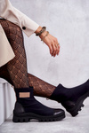Women's fabric boots Nicole 2703 Black