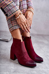 Classic Suede Booties La.Fi 260035WI-SU Burgundy