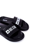 Classic Men's Slides Big Star Black Eco Leather GG174931