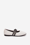 Women's Balerinas With Straps White Deliora