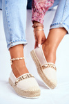 Women's Platform Espadrilles Linen Beige Mindi