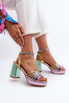 Women's Sandals with Heel D&A CR920 Multicolor