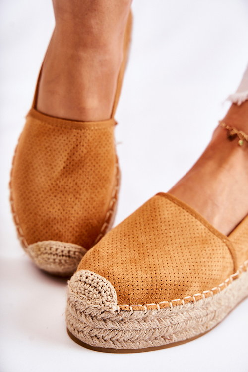 Espadryle Damskie Platforma Camel Marise