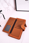 Large Women's Wallet With An Extra Space For Cards Brown
