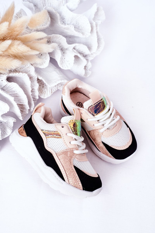 Children's Sport Shoes Sneakers Black-Pink Game Time