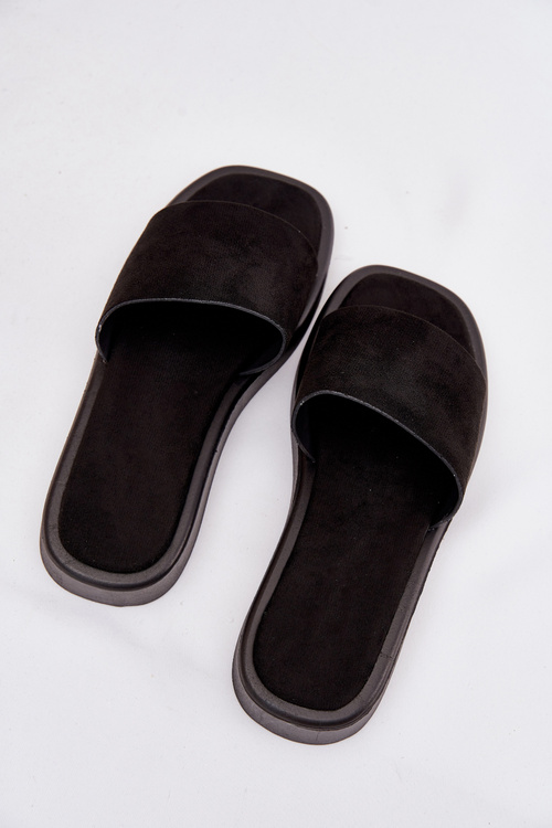 Ladies Platform Sandals Made Of Eco Suede Black Jorina