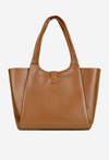 Shopper Bag with Clasp NOBO BAG6010-017 Light Brown